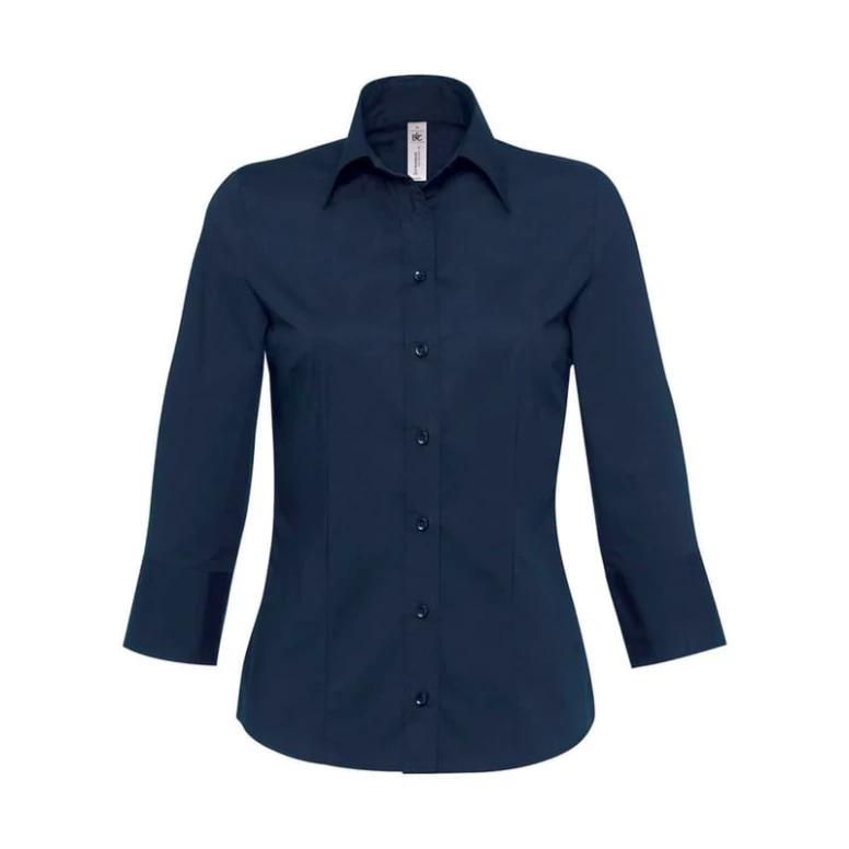 Camisa de trabajo Milano elástica Mujer B&C Collection - BCSW520