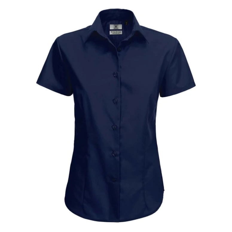 Camisa de trabajo Smart de manga corta Mujer B&C Collection - BCSWP64