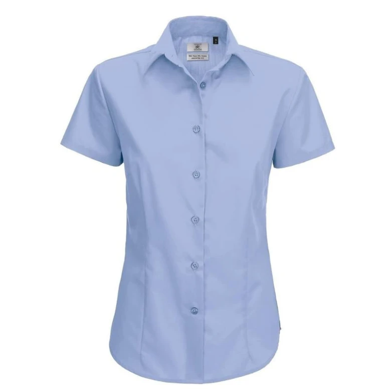 Camisa de trabajo Smart de manga corta Mujer B&C Collection - BCSWP64