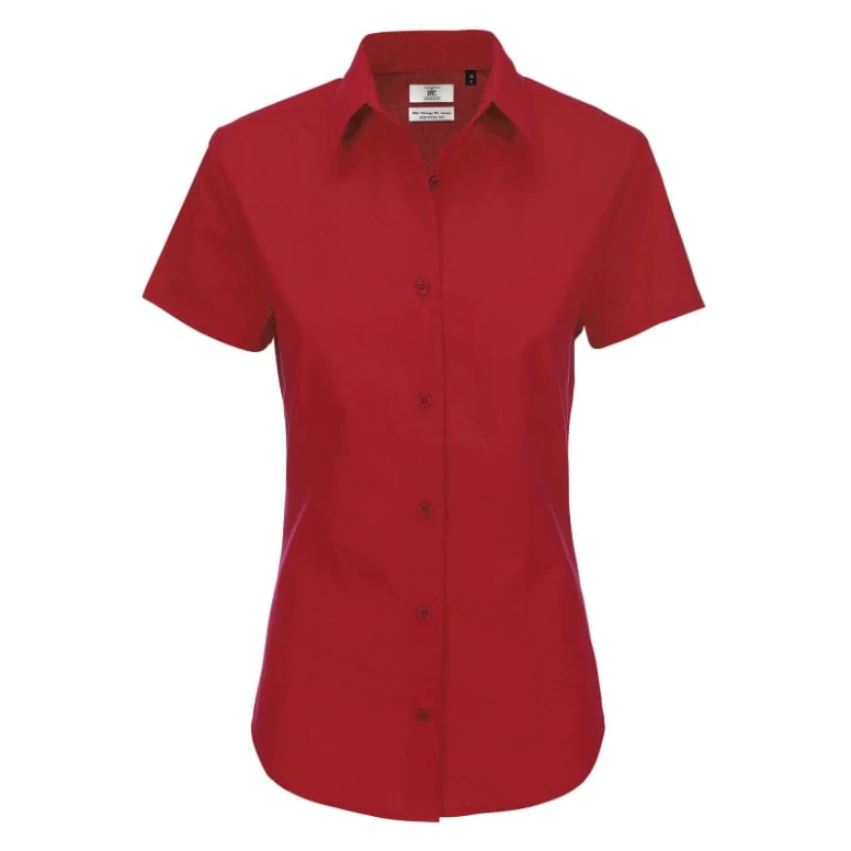 Camisa de trabajo Heritage de manga corta Mujer B&C Collection - BCSWP44
