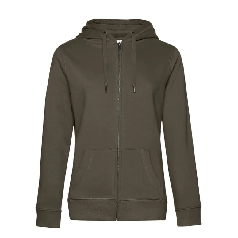 Sudadera de trabajo Queen con capucha y cremallera completa Mujer B&C Collection - BCWW03Q