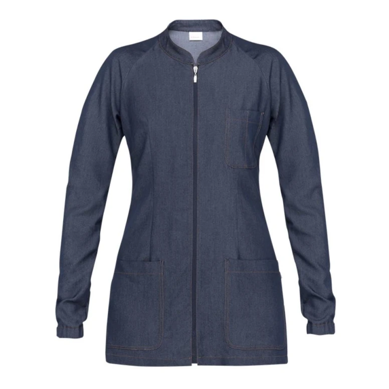 Blusa de trabajo Mujer Giblor's Emily con cremallera 21P02K259