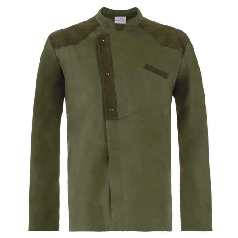 Liquidación total - Chaqueta de trabajo Cocinero Giblor's Goose 20P08G170 color Verde militar Talla XL