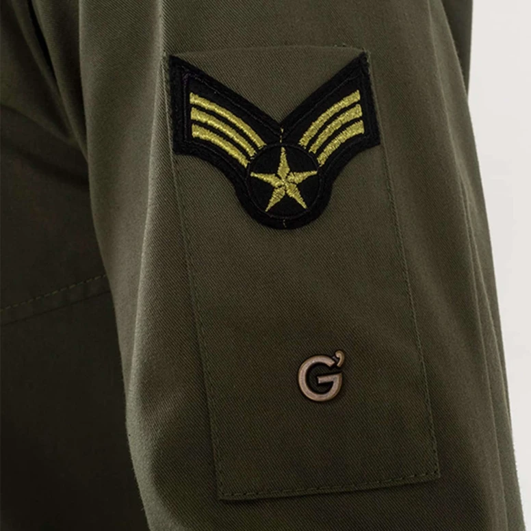 Liquidación total - Chaqueta de trabajo Cocinero Giblor's Goose 20P08G170 color Verde militar Talla XL