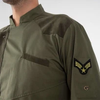 Liquidación total - Chaqueta de trabajo Cocinero Giblor's Goose 20P08G170 color Verde militar Talla XL