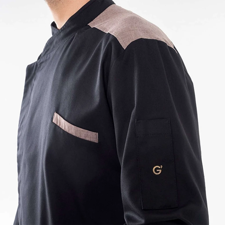 Chaqueta de trabajo de manga larga Chef Giblor's Vulcano 20P08G171