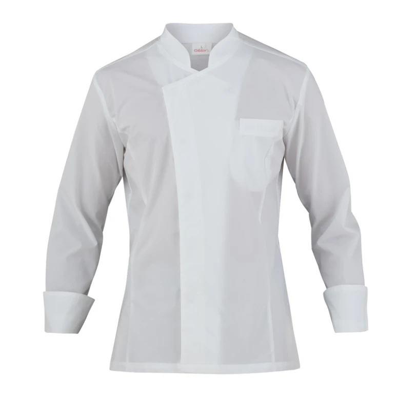 Liquidación total - Chaqueta Mao de trabajo Cocinero Giblor's Giorgio 23P08G961 color blanco Talla 4XL