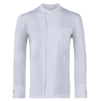Liquidación total - Chaqueta Mao de trabajo Stretch Cocinero Giblor's Paul 20P08G165 color blanco Talla L