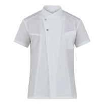 Liquidación total - Chaqueta Mao manga corta de trabajo Cocinero Giblor's Harry 23P08G217 color blanco Talla L 2