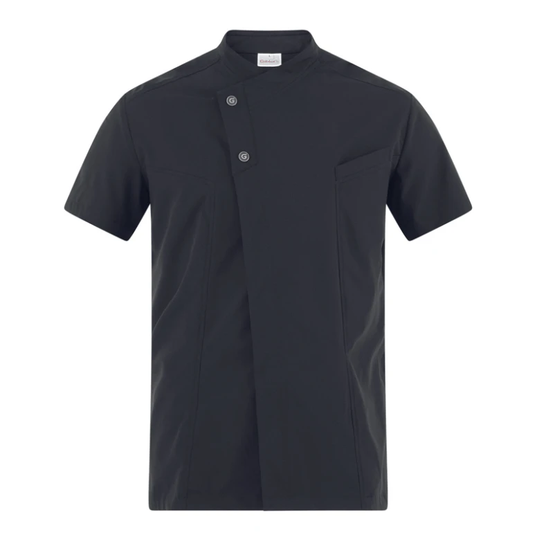 Liquidación total - Chaqueta Mao manga corta de trabajo Cocinero Giblor's Harry 23P08G217 color blanco Talla L