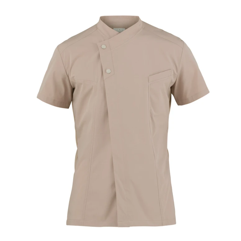 Liquidación total - Chaqueta Mao manga corta de trabajo Cocinero Giblor's Harry 23P08G217 color blanco Talla L