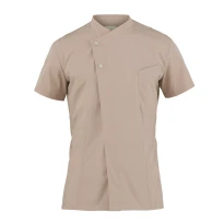Liquidación total - Chaqueta Mao manga corta de trabajo Cocinero Giblor's Harry 23P08G217 color blanco Talla L
