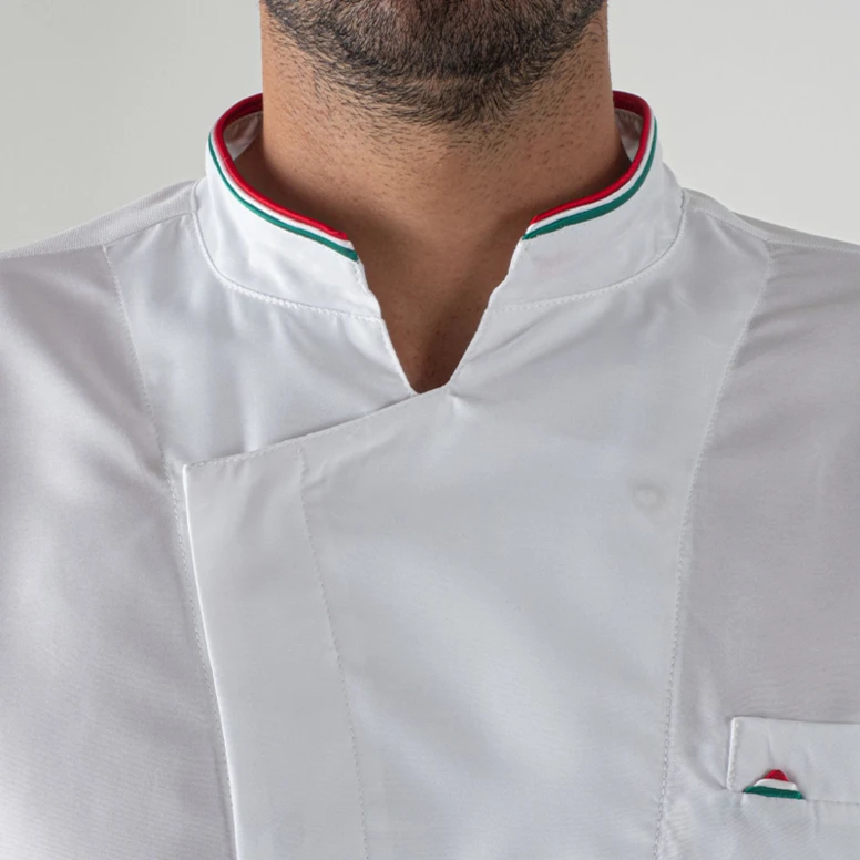 Chaqueta mao de trabajo de manga corta Chef Giblor's Brando 22P08G302