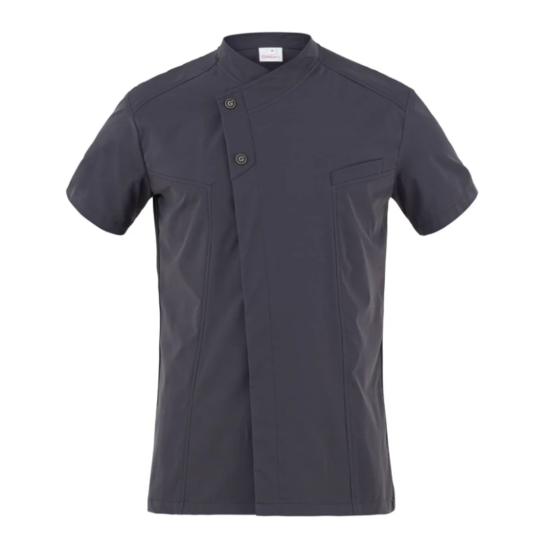 Chaqueta mao de trabajo de manga corta Chef Giblor's Harry 23P08G217
