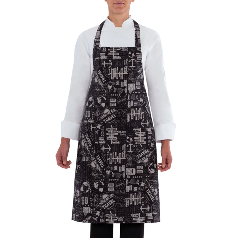 Delantal de trabajo Unisex 100% Algodón Giblor's Parigi 19P08H478