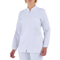 Blusa de trabajo Giblor's Antibacteriana Alice con cremallera Mujer 20P03K230