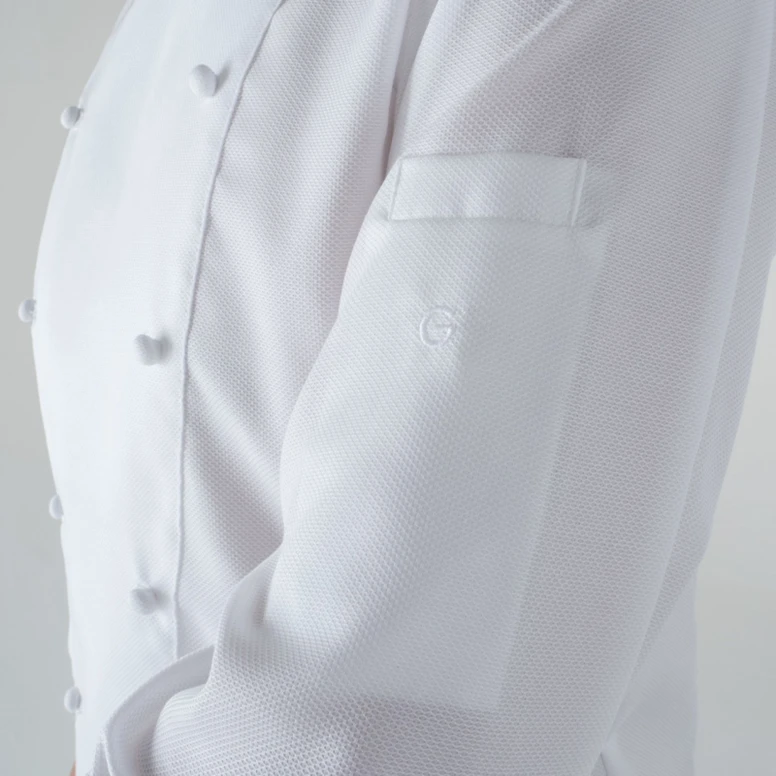 Chaqueta mao de trabajo de manga larga 100% Algodón Chef Giblor's Dante 22P08G291