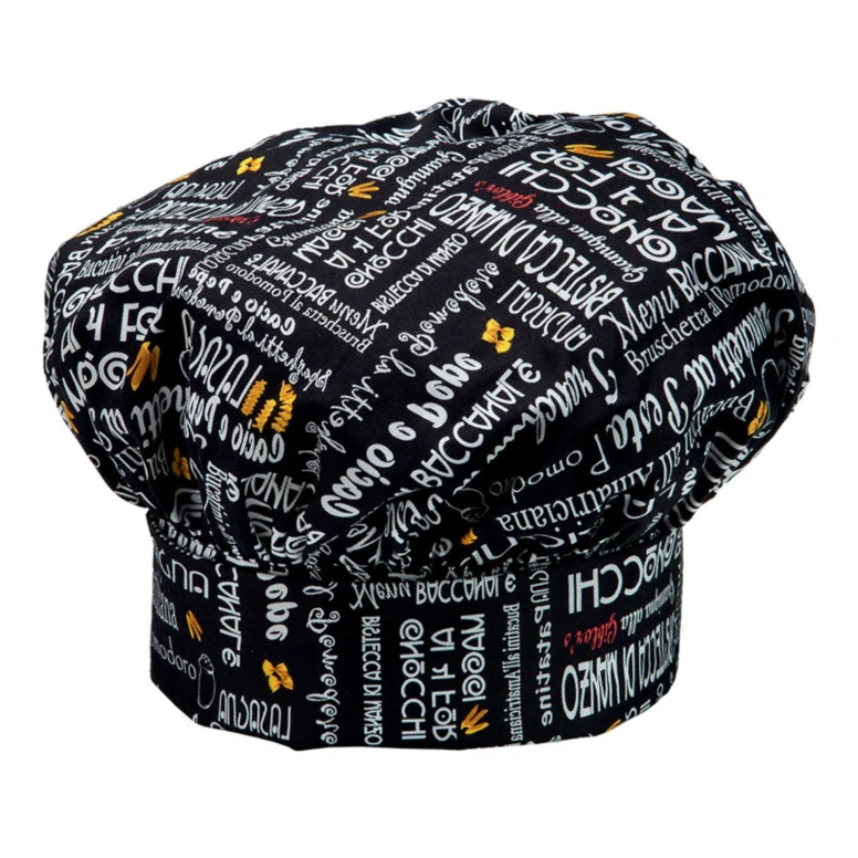Gorro de trabajo de Chef 100% Algodón Giblor's Toque 14P05I483