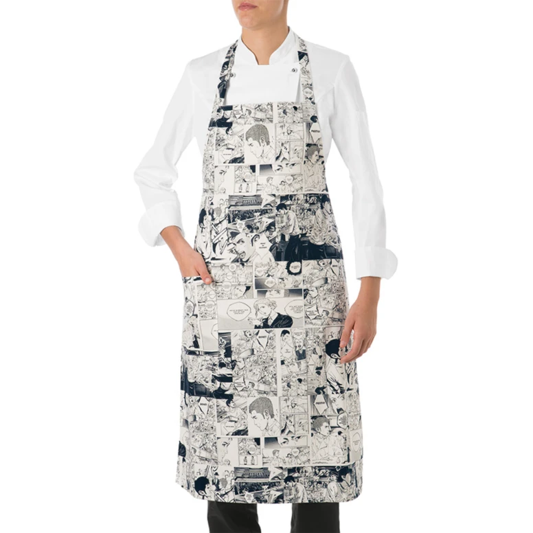 Delantal de trabajo Unisex 100% Algodón Giblor's Parigi 16P08H478