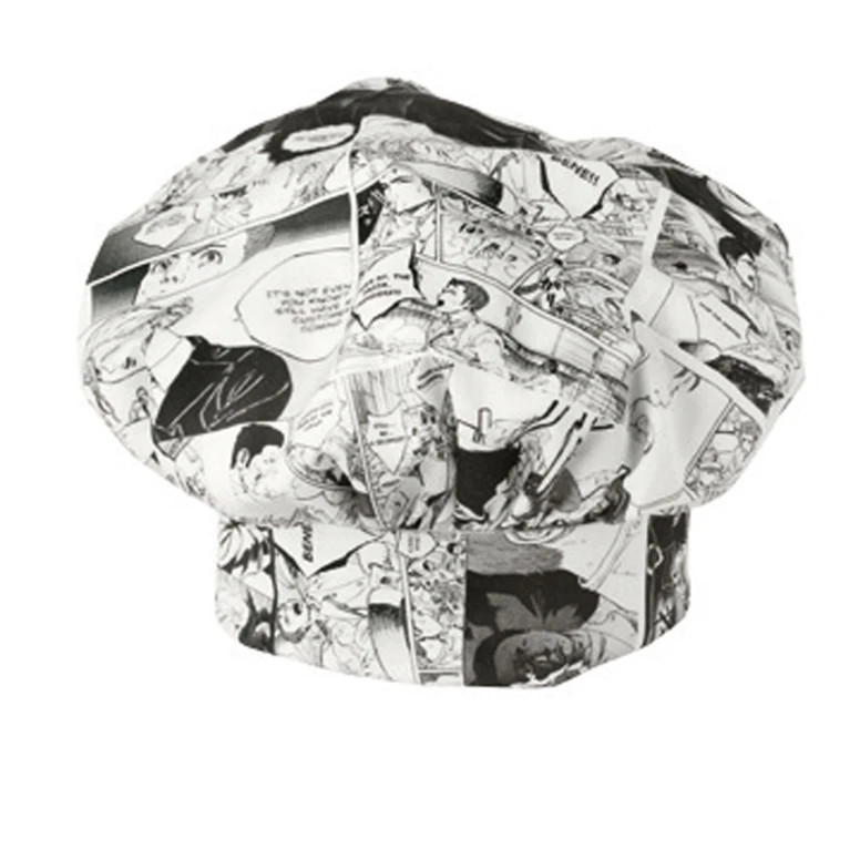 Gorro de trabajo de Chef 100% Algodón Giblor's Toque 16P05I483