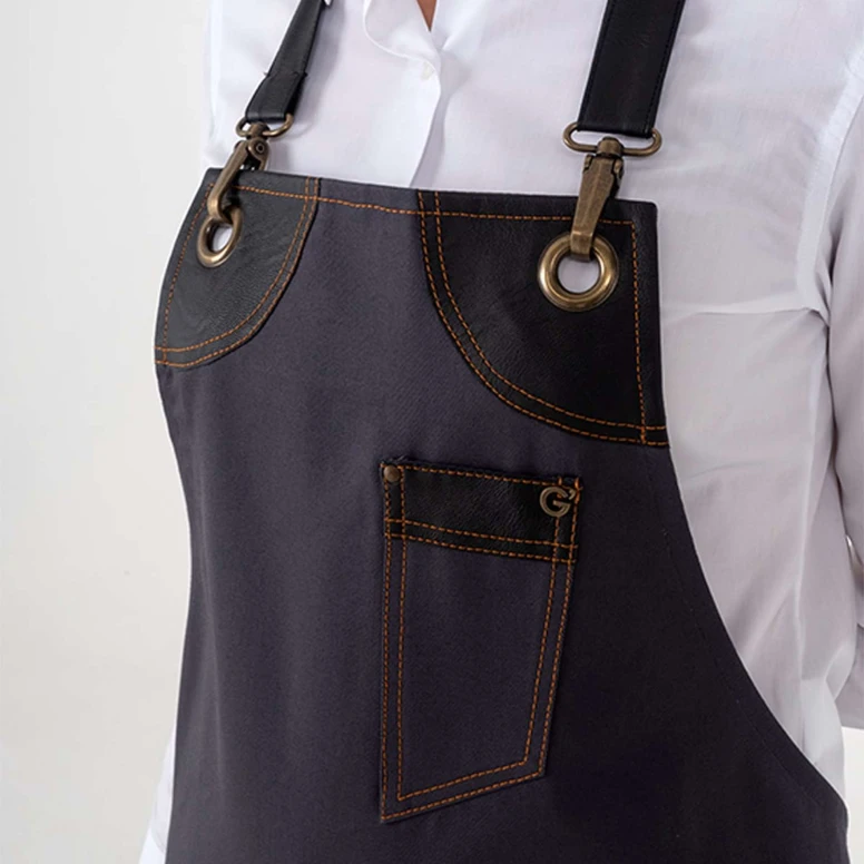 Delantal de trabajo Unisex 100% Algodón Multibolsillos Giblor's Dakota 20P01H160