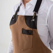 Delantal de trabajo Unisex 100% Algodón Multibolsillos Giblor's Dakota 20P01H160
