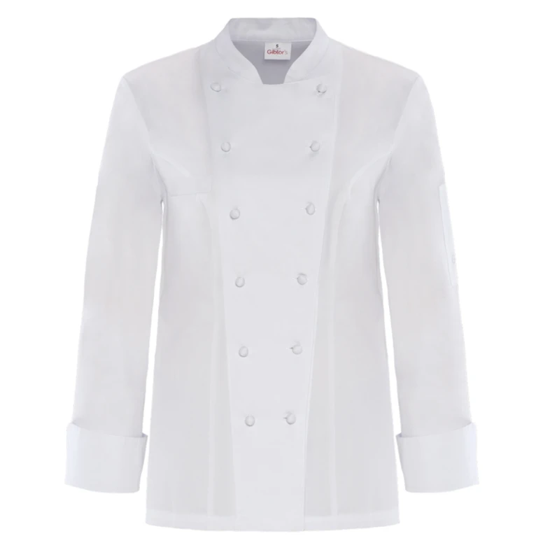 Chaqueta mao de trabajo de manga larga 100% Algodón Chef Giblor's Diana Mujer 19P08G105