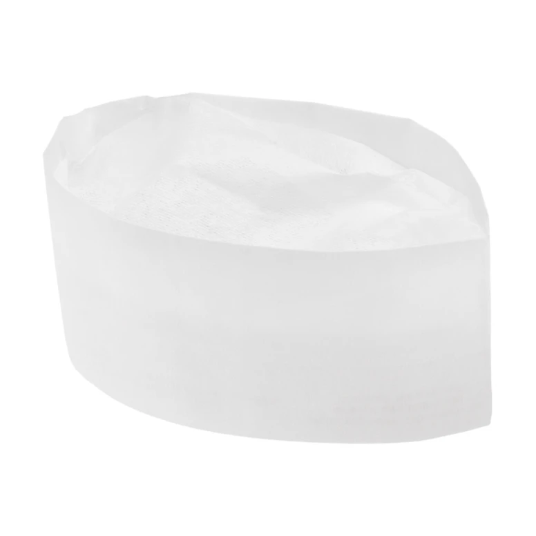 10 Piezas - Gorro de papel de trabajo para chef Giblor's 400/A