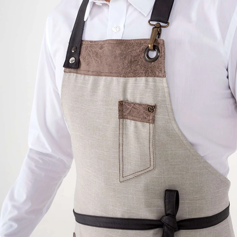 Delantal de trabajo Unisex Multibolsillos Giblor's Tropez 20P01H149