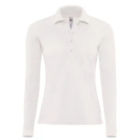 Polo de trabajo Safran Pure LSL Mujer de manga larga B&C Collection - BCPW456
