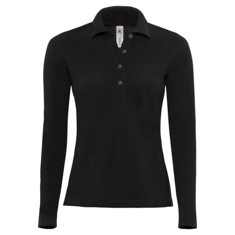 Polo de trabajo Safran Pure LSL Mujer de manga larga B&C Collection - BCPW456