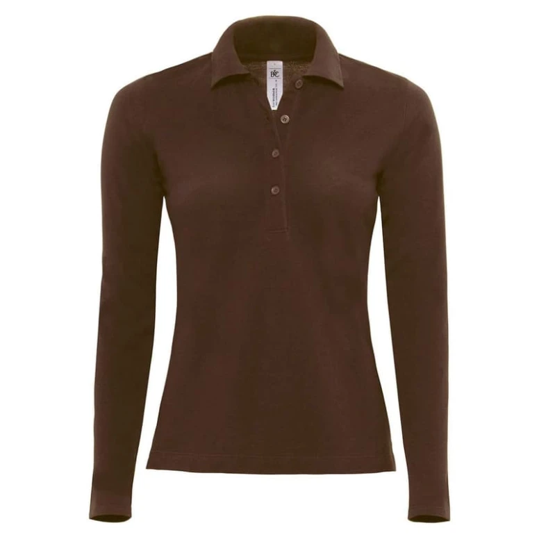 Polo de trabajo Safran Pure LSL Mujer de manga larga B&C Collection - BCPW456