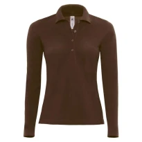 Polo de trabajo Safran Pure LSL Mujer de manga larga B&C Collection - BCPW456