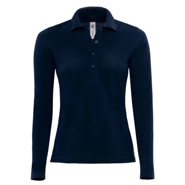 Polo de trabajo Safran Pure LSL Mujer de manga larga B&C Collection - BCPW456