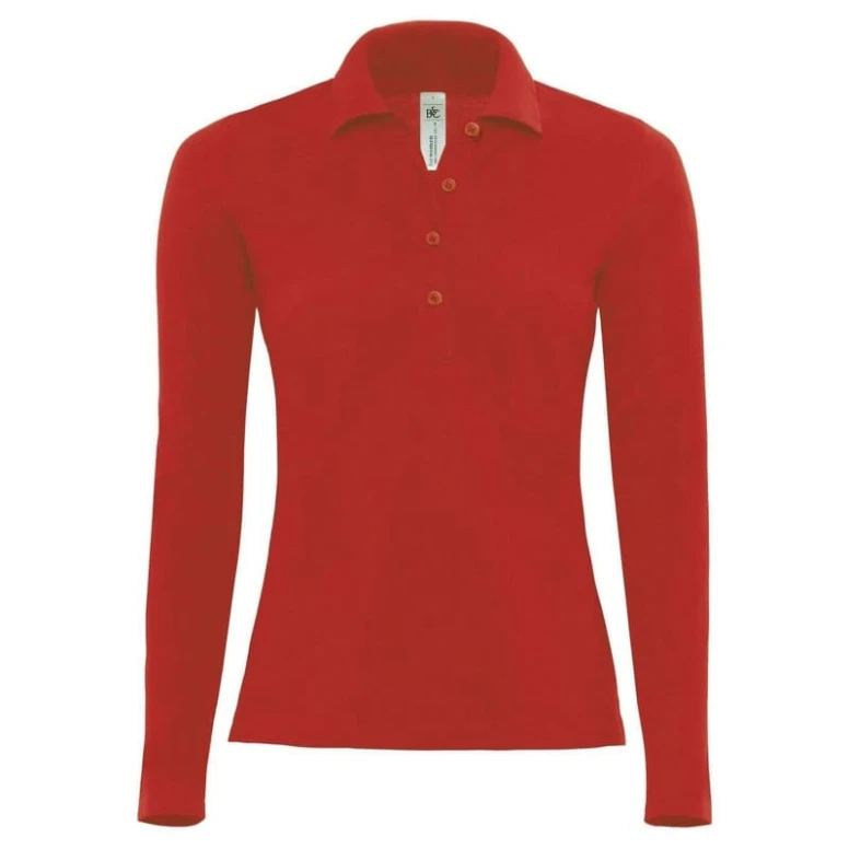 Polo de trabajo Safran Pure LSL Mujer de manga larga B&C Collection - BCPW456