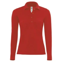 Polo de trabajo Safran Pure LSL Mujer de manga larga B&C Collection - BCPW456