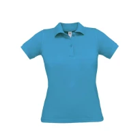 Polo de trabajo Safran Pure Mujer de manga corta B&C Collection - BCPW455
