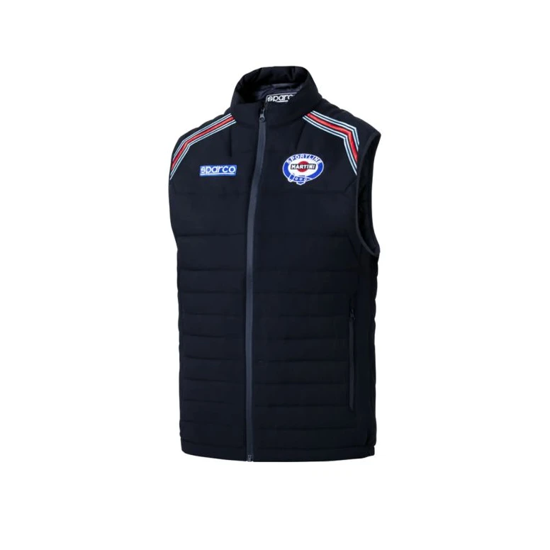 Chaleco de Trabajo Impermeable Multibolsillos Softshell con Cremallera Completa Frame Martini Racing Sparco 013050MR