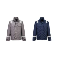 Chaqueta de Trabajo Multibolsillos Multi-norma Ignífuga Sin Metal Portwest FR609
