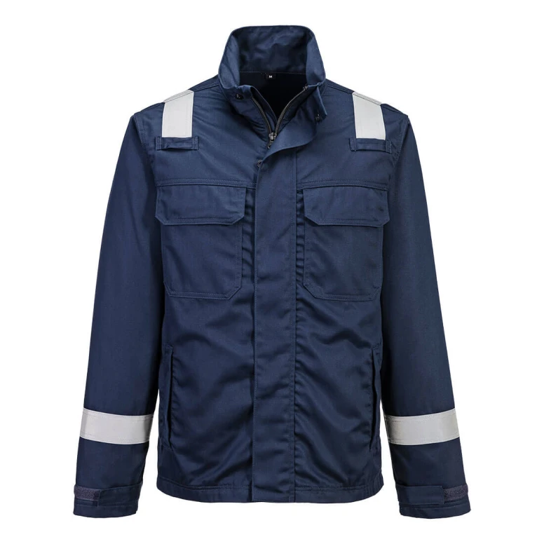 Chaqueta de Trabajo Multibolsillos Multi-norma Ignífuga Sin Metal Portwest FR609