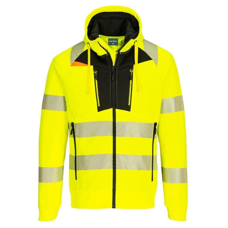 Sudadera de Trabajo de Alta Visibilidad con Capucha y Múltiples Bolsillos Portwest DX484