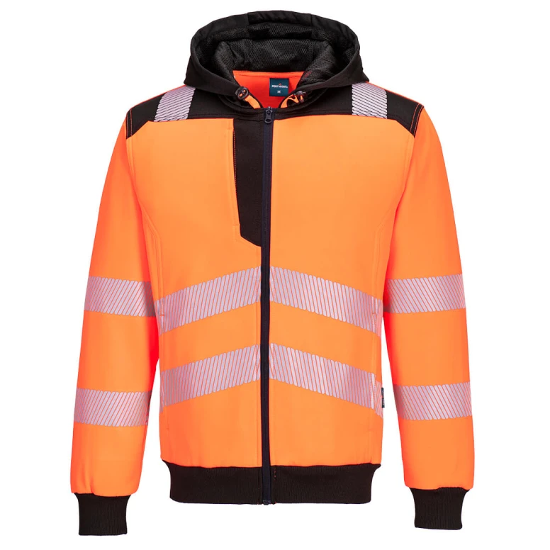 Sudadera de Trabajo de Alta Visibilidad con Múltiples Bolsillos y Capucha Portwest PW327
