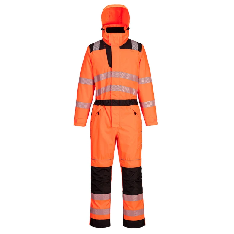 Mono de Trabajo de Alta Visibilidad con Múltiples Bolsillos e Impermeable Portwest PW355