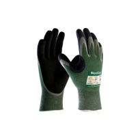 12 Pares - Guantes de trabajo ATG Maxicut Oil en nitrilo 34-304