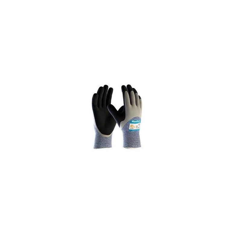 12 Pares - Guantes de trabajo ATG Maxicut Oil en nitrilo 34-505