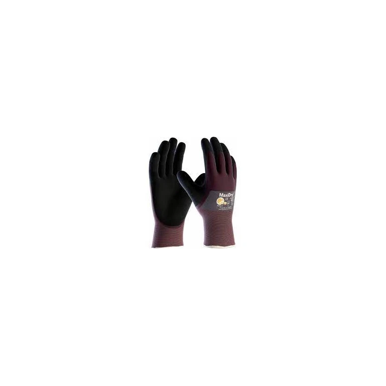 12 Pares - Guantes de Trabajo ATG Maxidry de Nitrilo 56-425
