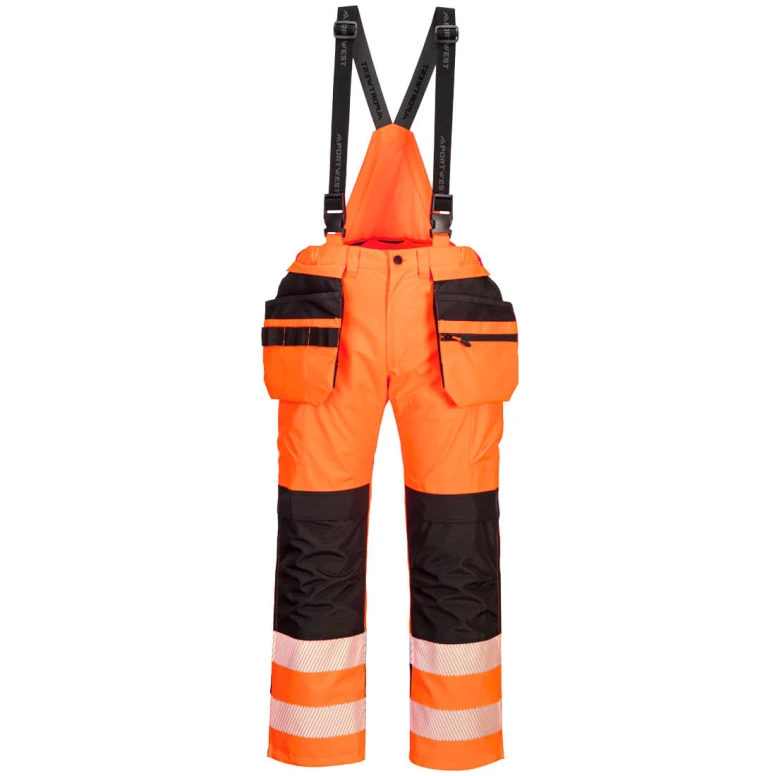 Peto de Trabajo de Alta Visibilidad con Múltiples Bolsillos e Impermeable Portwest PW356