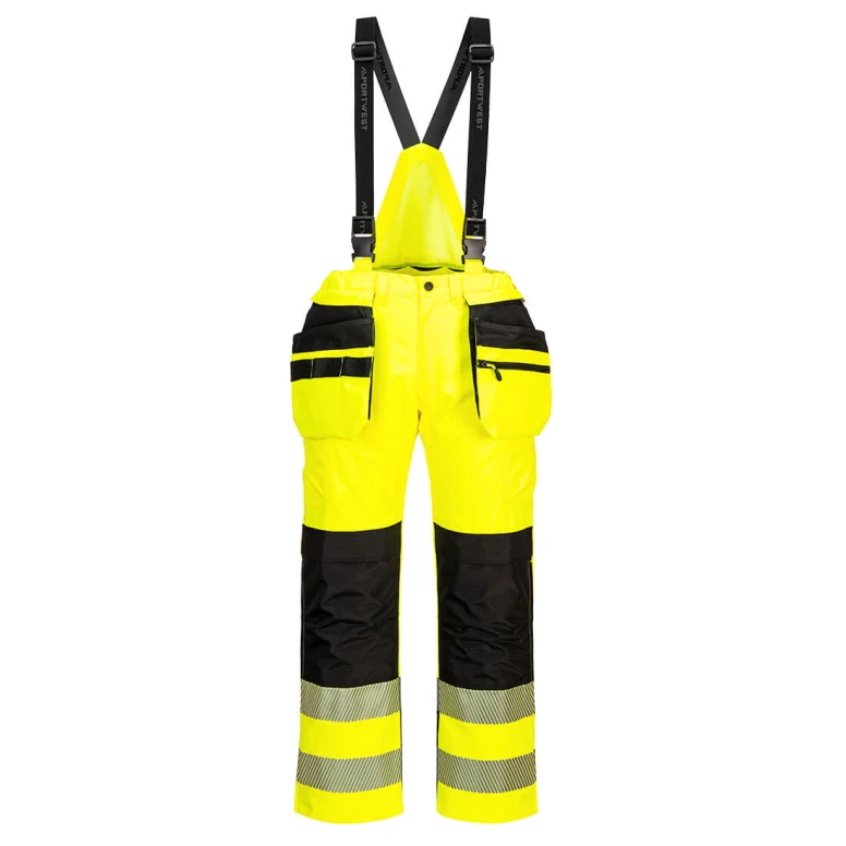 Peto de Trabajo de Alta Visibilidad con Múltiples Bolsillos e Impermeable Portwest PW356