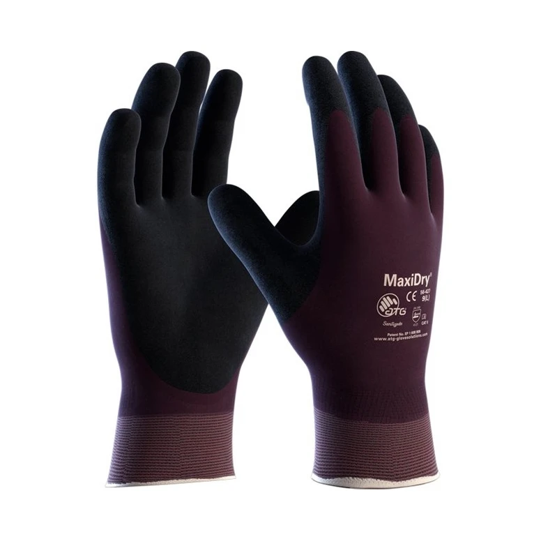 Guantes de Trabajo ATG Maxidry de Nitrilo 56-427