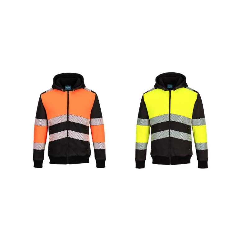 Sudadera de Trabajo Alta Visibilidad con Capucha Invernal Portwest PW377